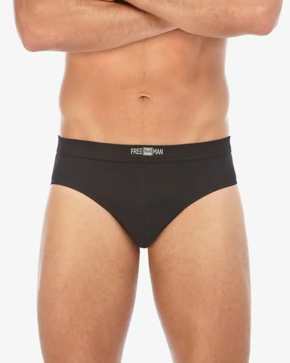 Set 13070 Underwear Freeman heren slip - Katoenen heren onderbroek - Tunnen elastiek - Zachte tailleband