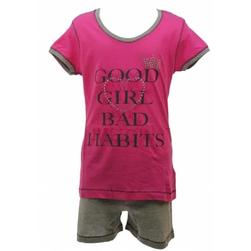 Rebelle meiden shortama Good Girl Maat 104 - Katoen - Meisjes nachtkleding - Pyjama korte mouw