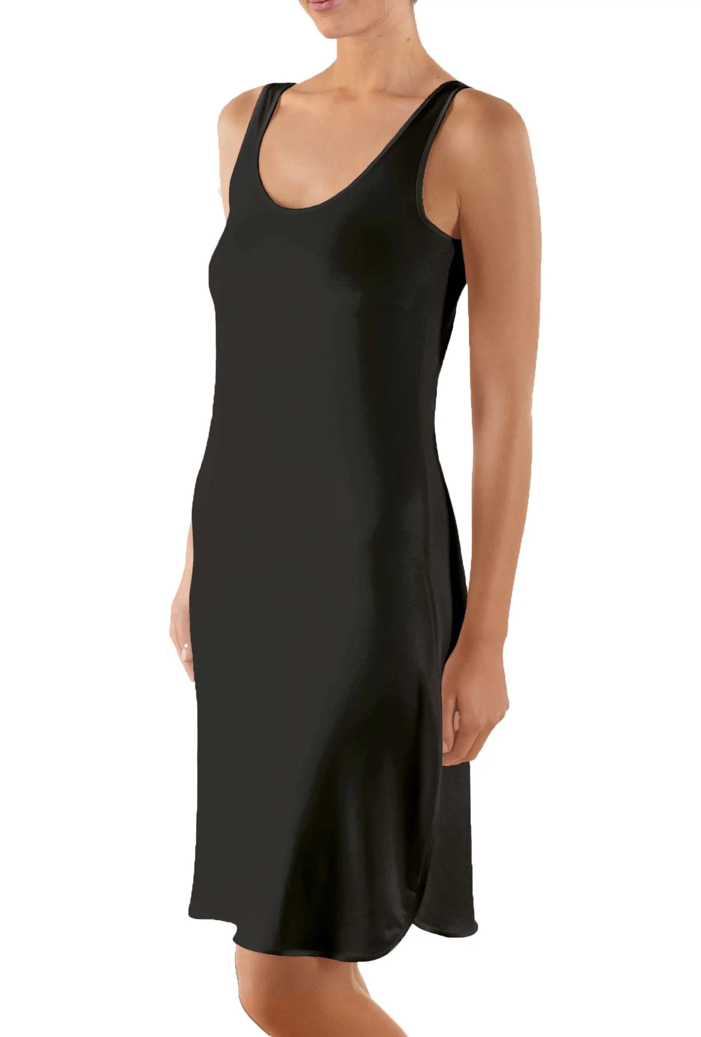 Nina von C onderjurk lang 100CM - Neglige - Anti statisch - Zwart, wit, champagne, beige