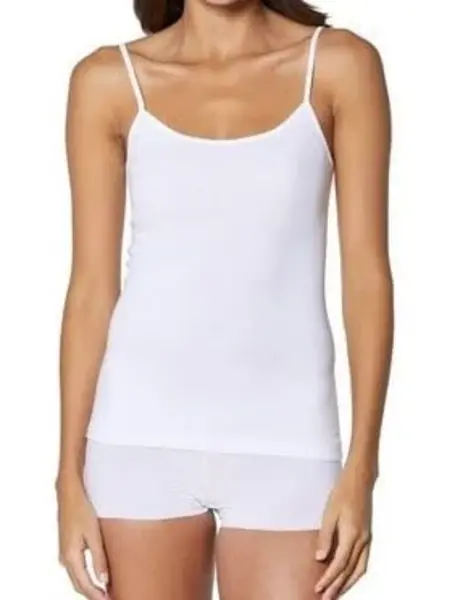 Nina von C dames spaghetti hemd Modal - Vrouwen onderhemd wit en zwart - Hemdjes dames