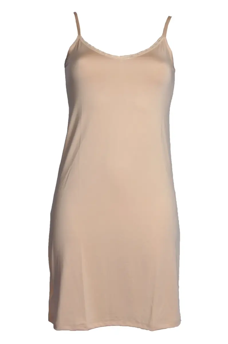 J&C gladde onderjurk spaghetti bandjes - Wit, zwart, huidskleur - Verstelbare bandjes