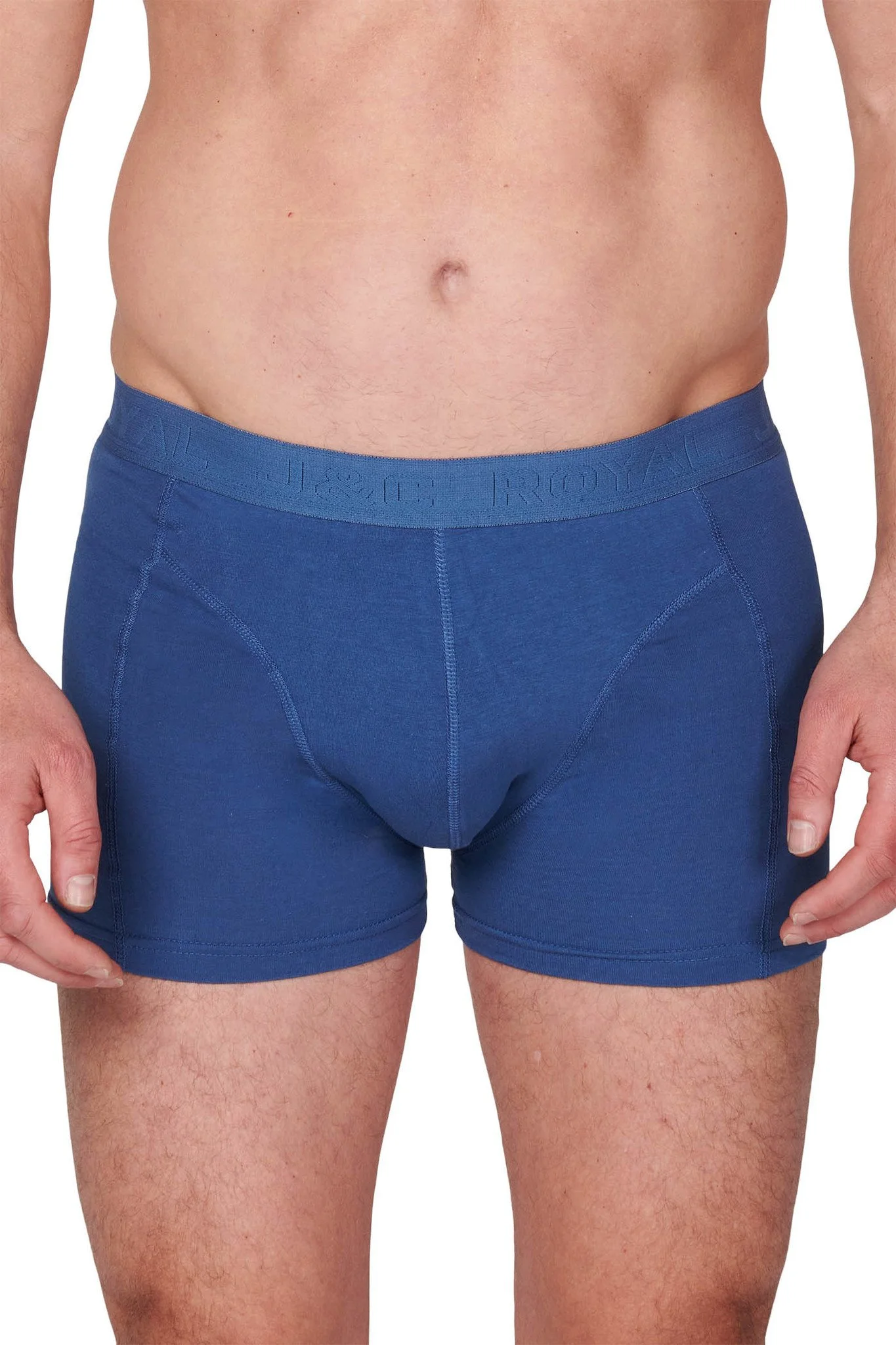 J&C Heren boxershort Royal uni 152 - Onderbroek heren - Ondergoed katoen