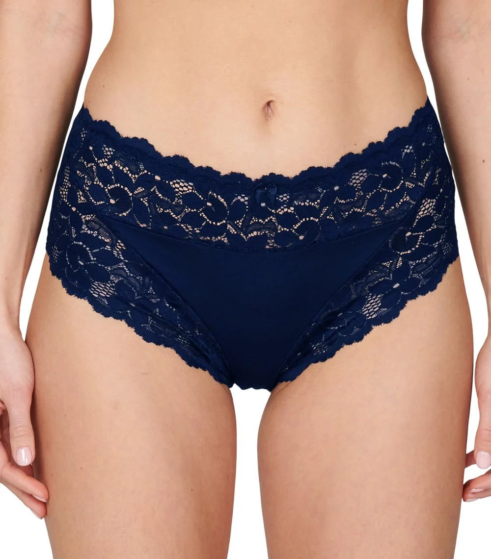 J&C dames tailleslip met kant - microfiber - Kanten vrouwen onderbroek - Elastisch