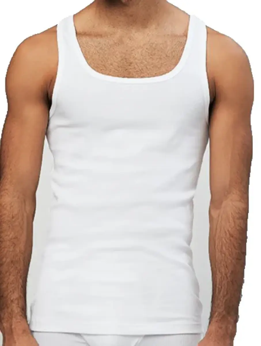 HL-tricot hemd heren wit - 100% Katoen - Naadloos heren onderhemd - Mannen singlet - Slim fit HL-tricot hemd heren wit - 100% Katoen - Naadloos heren onderhemd - Mannen singlet - Slim fit