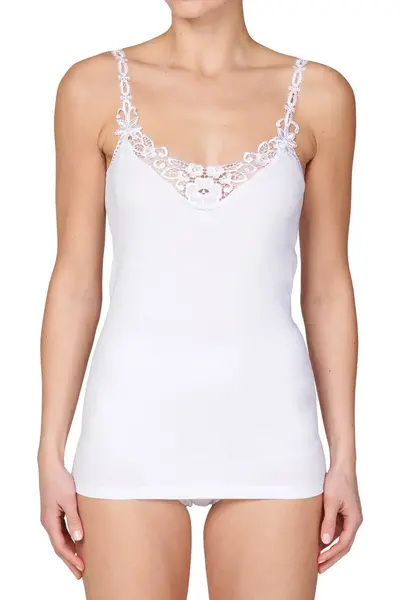 Toker dames Hemdje kant smal bandje 226/1 - Kanten dames onderhemd - Smalle bandjes - ondergoed