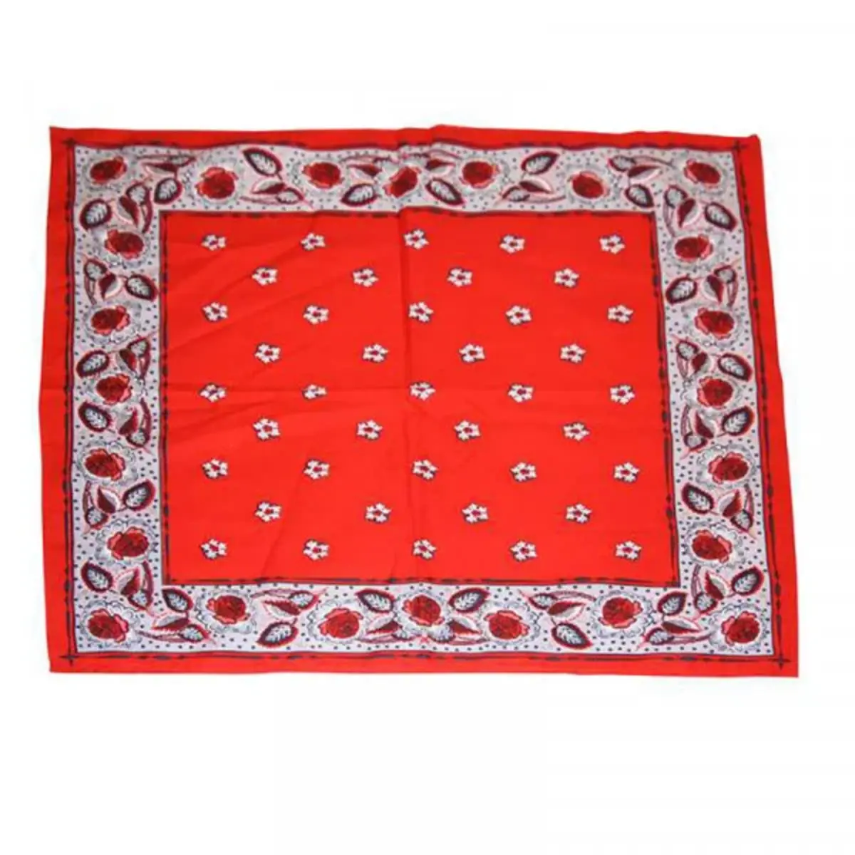 Boeren zakdoek rood Kleine Bloem 55 x 55 cm - Rode zakdoek Boeren zakdoek rood Kleine Bloem 55 x 55 cm - Rode zakdoek