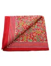Boerenzakdoek Paisley rood 55 x 55 cm - Rode zakdoek