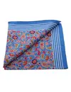 Boerenzakdoek Paisley blauw 55 x 55 cm