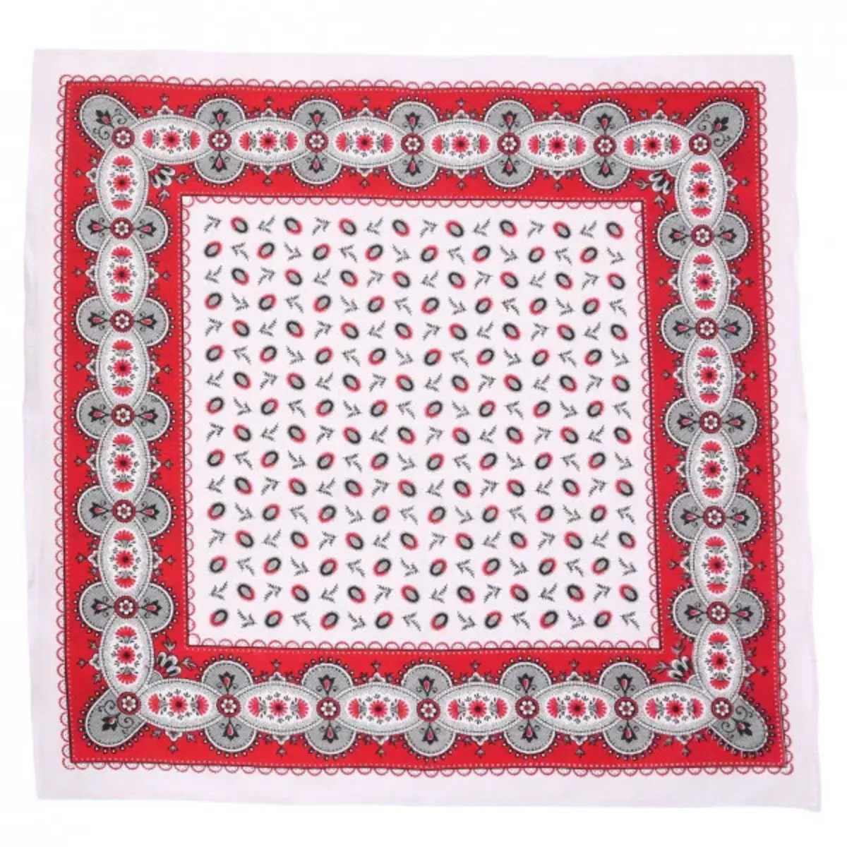 Boerenzakdoek Koffieboon rood 55 x 55 cm Boerenzakdoek Koffieboon rood 55 x 55 cm