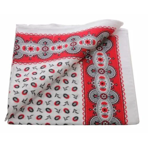 Boerenzakdoek Koffieboon rood 55 x 55 cm