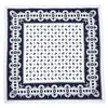 Boeren zakdoek Koffieboon blauw 55 x 55 cm