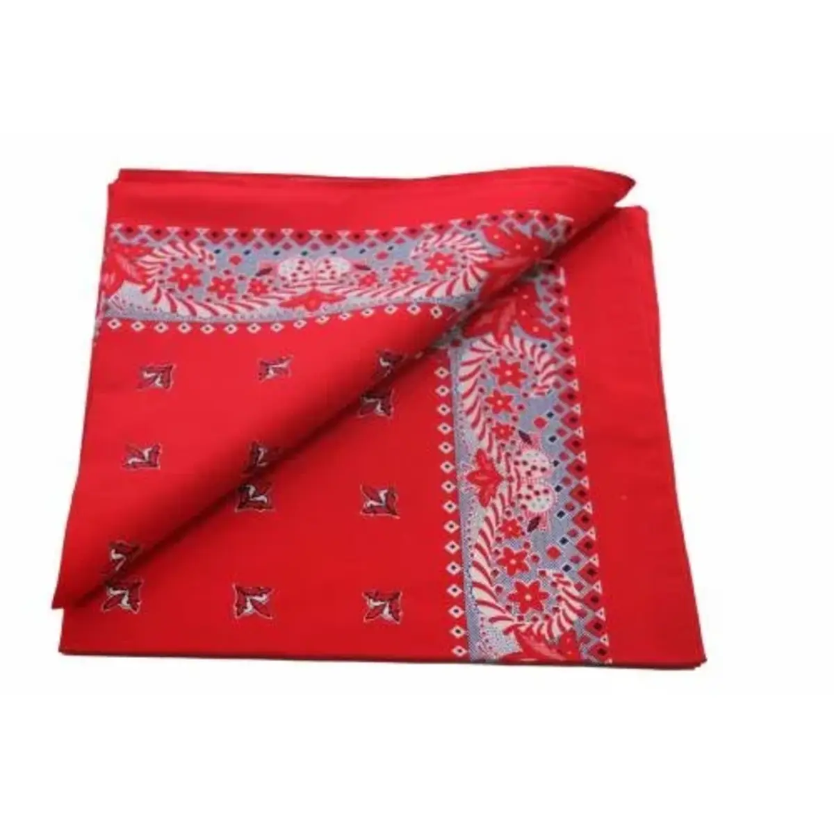 Boerenzakdoek Franse lelie 55 x 55 cm - Rode zakdoek