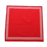 Boeren zakdoek Rood uni 55 x 55 cm