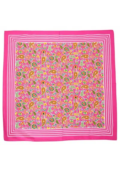 Boeren zakdoek Paisley Roze 55 x 55 cm