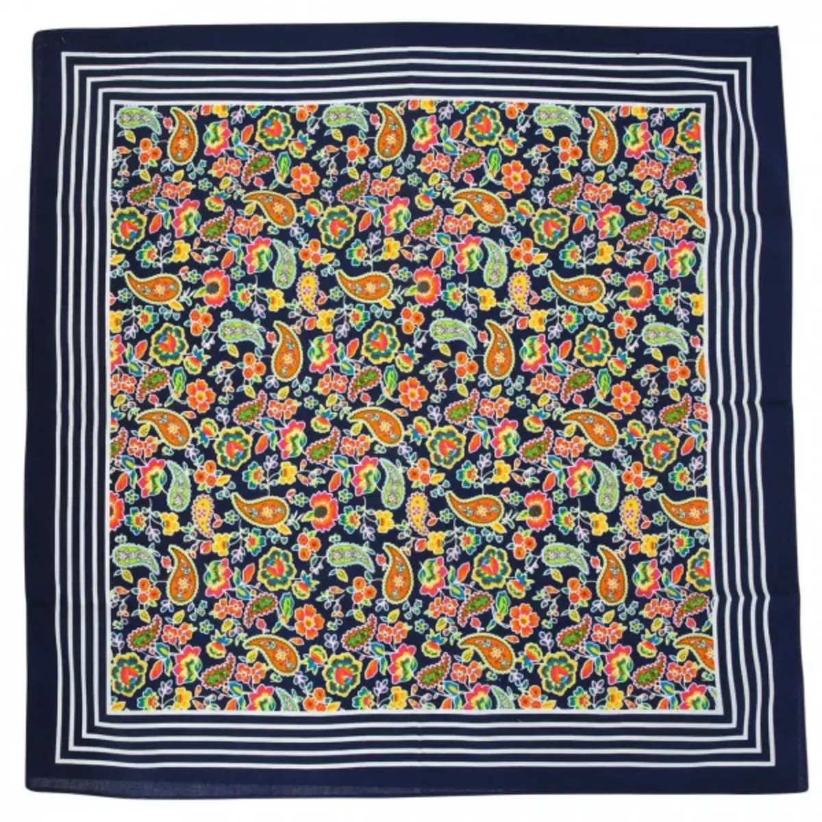 Boeren zakdoek Paisley donkerblauw 55 x 55 cm Boeren zakdoek Paisley donkerblauw 55 x 55 cm