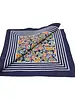 Boeren zakdoek Paisley donkerblauw 55 x 55 cm