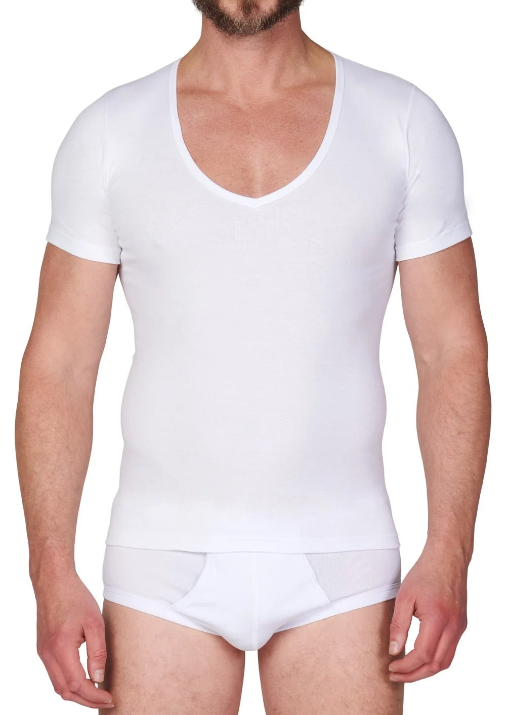 Beeren ondershirt heren diepe V-hals - Onzichtbaar - Schijnt niet door - ondershirt mannen