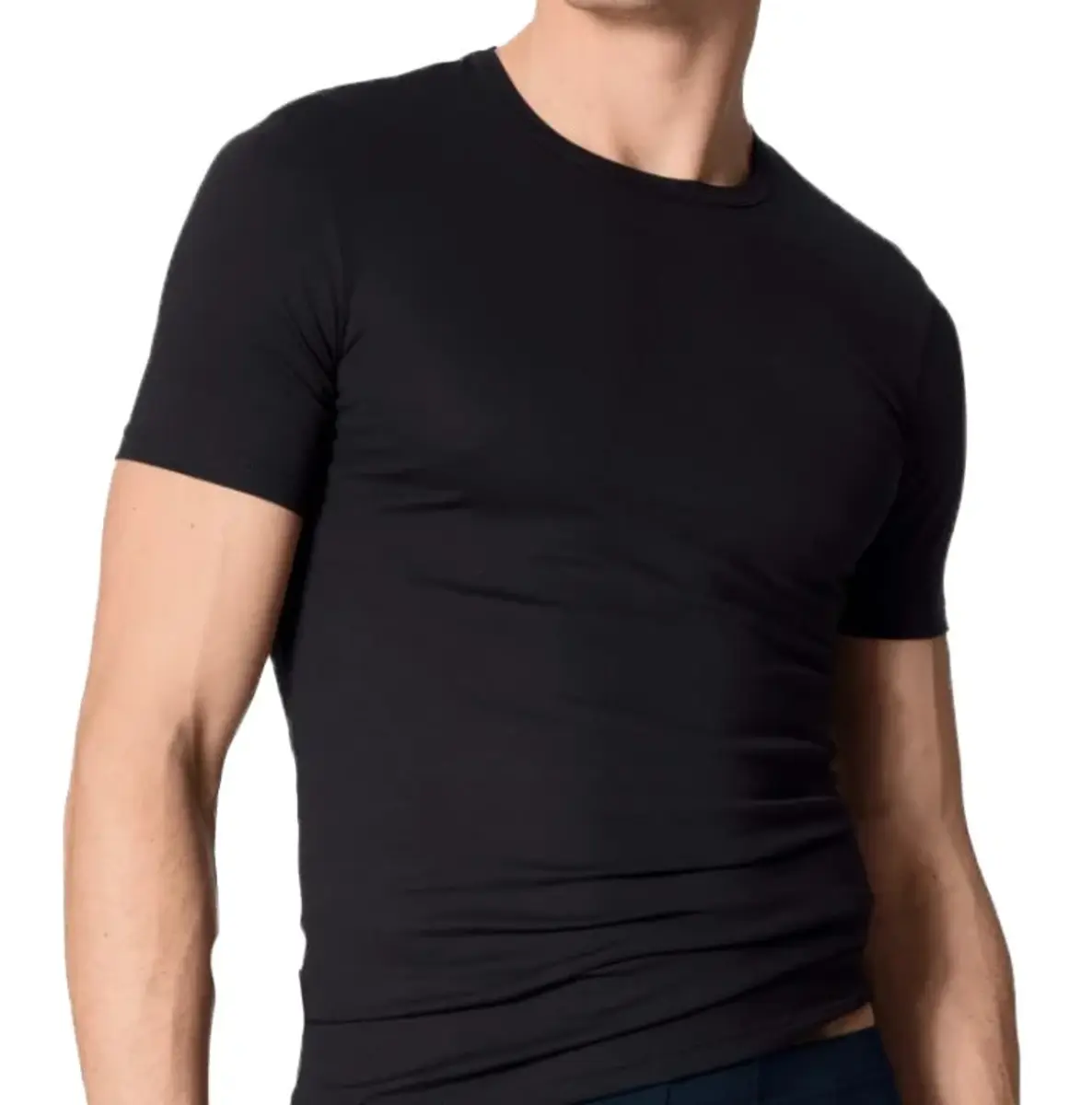 Beeren ondergoed heren T-shirt korte mouw - M3000 - Ondershirt mannen - Slim Fit - Ronde hals - wit, zwart, blauw