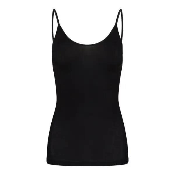 Beeren dames spaghetti hemd comfort feeling  - Katoenen onderhemd  wit, zwart  - Singlet smalle bandjes