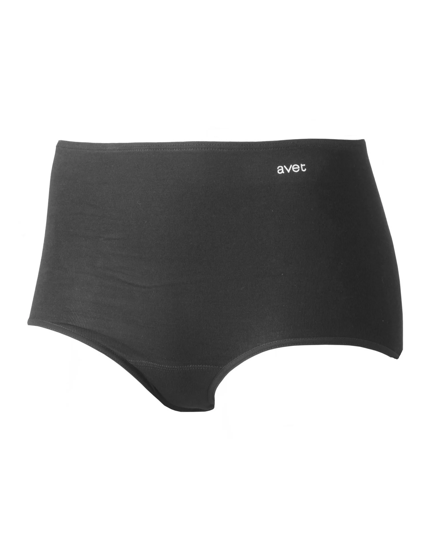 Avet dames Taille slip 23628 - Badstof kruisje - dames onderbroek, ondergoed - zwart, wit, huidskleur