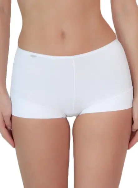 Avet dames boxershort katoen 38842 - Comfort short - katoenen ondergoed - wit -zwart - huidskleur - badstof kruisje Avet dames boxershort katoen 38842 - Comfort short - katoenen ondergoed - wit -zwart - huidskleur - badstof kruisje