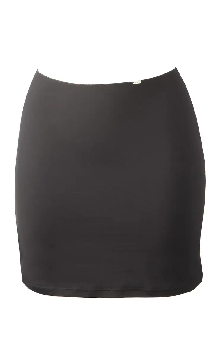 Avet korte onderrok dames- 40 CM - Gladde onderrok - wit - zwart - huidskeur Avet korte onderrok dames- 40 CM - Gladde onderrok - wit - zwart - huidskeur