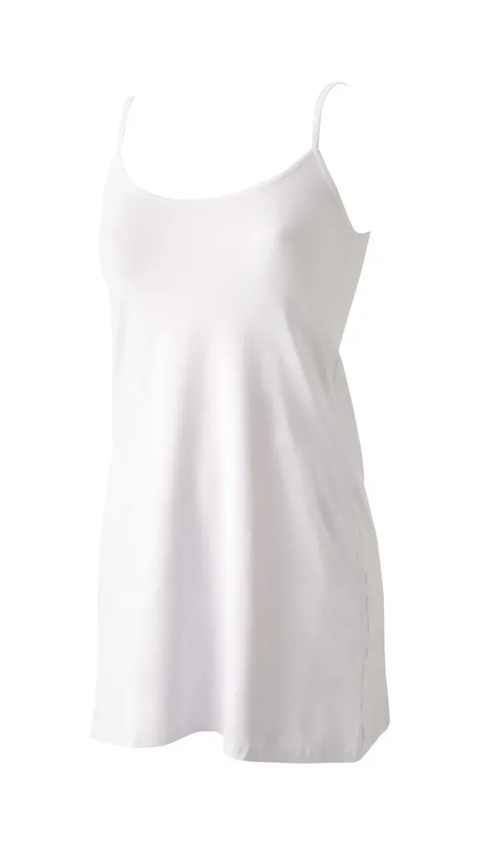 Avet gladde onderjurk spaghetti bandjes - 79190 - wit -zwart - huidskleur