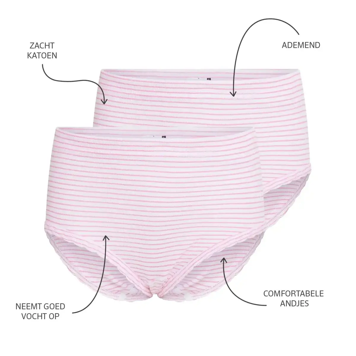 Beeren 2-pak Cindy meisjes slips - Katoen - meisjes onderbroek - meisjes ondergoed - kinder ondergoed - taille slip Beeren 2-pak Cindy meisjes slips - Katoen - meisjes onderbroek - meisjes ondergoed - kinder ondergoed - taille slip