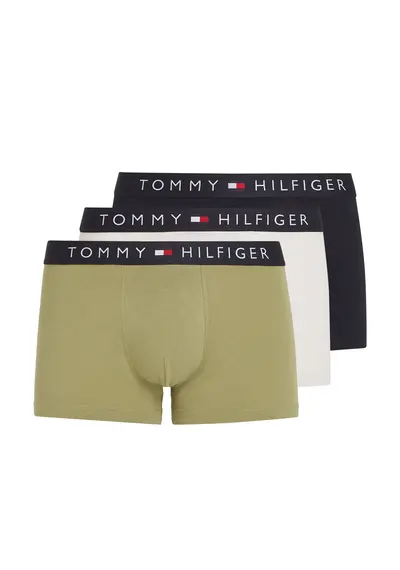 Tommy Hilfiger 3-Pack Heren Boxershorts katoen - Blue Tommy Hilfiger 3-Pack Heren Boxershorts katoen - Blue