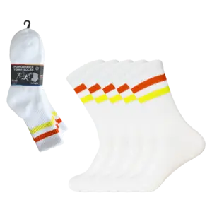 Gianvaglia 5-pak sportsokken met badstof - Unisex - Stevige multipack sportsokken met streep - dames en heren Gianvaglia 5-pak sportsokken met badstof - Unisex - Stevige multipack sportsokken met streep - dames en heren