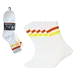 Gianvaglia 5-pak sportsokken met badstof - Unisex - Stevige multipack sportsokken met streep - dames en heren - Oranje/gele streep