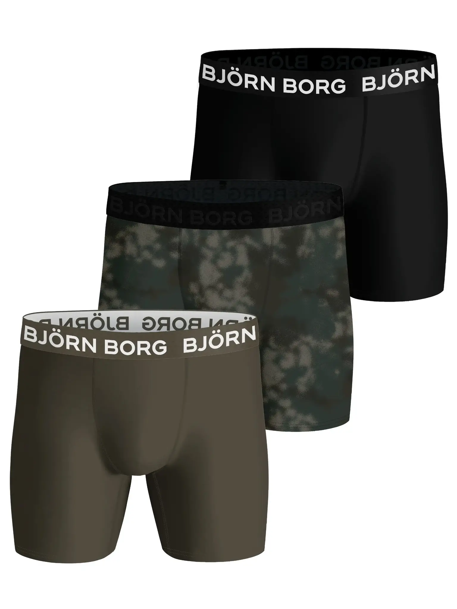 Bjorn Borg 3-pack heren boxershort - Performance - Combi - Sneldrogende microfiber heren onderbroeken