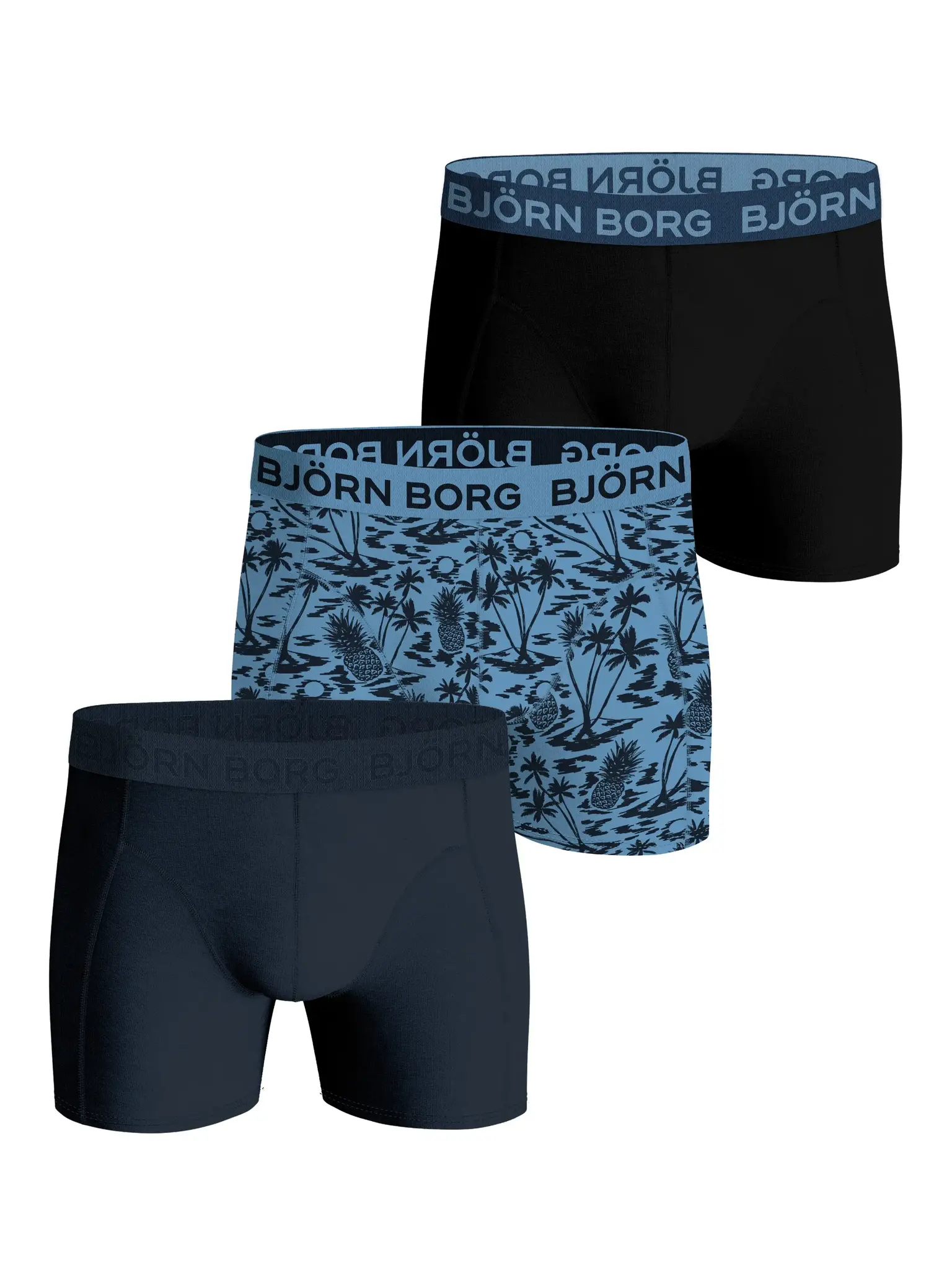 Bjorn Borg 3-Pack heren boxershort - Cotton Strech Bjorn Borg 3-Pack heren boxershort - Cotton Strech