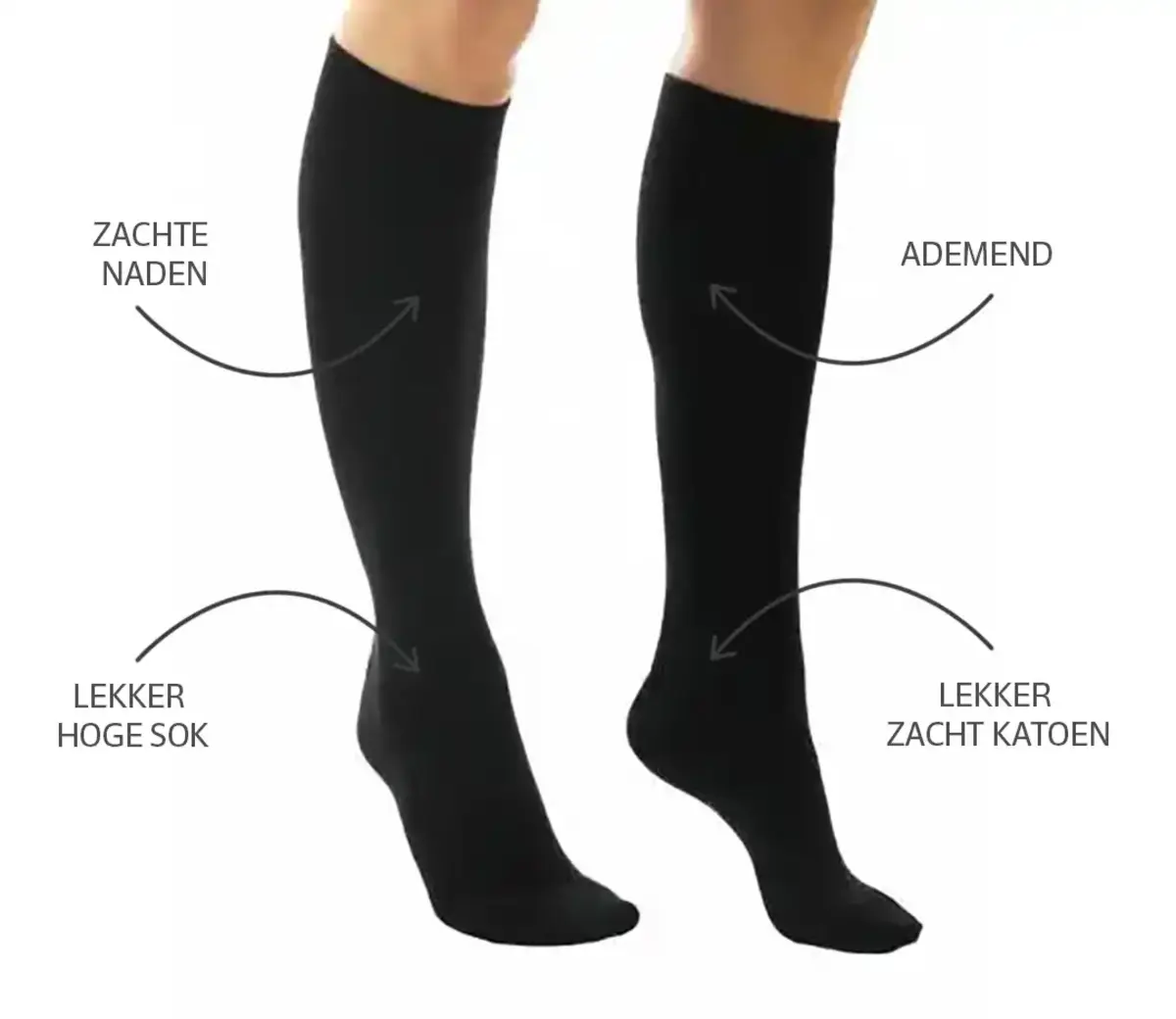 Yellowmoon kinder/dames kniekous 1 paar - Hoge katoeken sokken Yellowmoon kinder/dames kniekous 1 paar - Hoge katoeken sokken