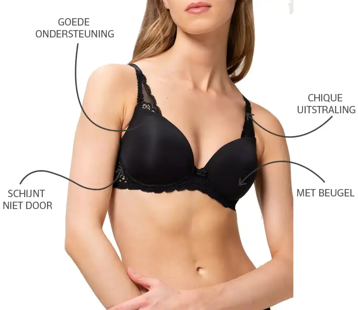 TRIUMPH beugel Bh - Amourette Spotlight - T-shirt kanten bh TRIUMPH beugel Bh - Amourette Spotlight - T-shirt kanten bh