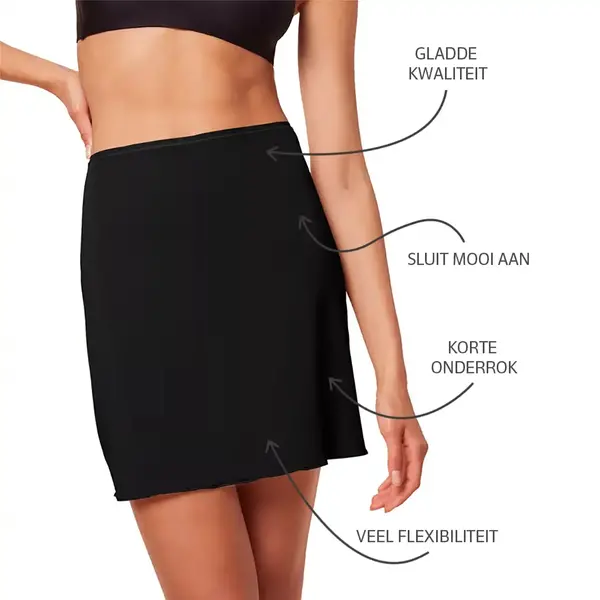 Triumph korte onderrok Body make up 43 CM - Gladde onderrok die niet doorschijnt Triumph korte onderrok Body make up 43 CM - Gladde onderrok die niet doorschijnt