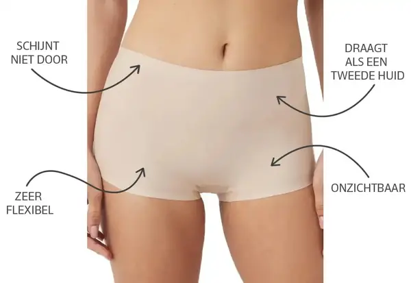 Ten Cate Secrets dames boxershort 30178 - Naadloze dames boxershorts - onderbroek - Bruin - Beige Ten Cate Secrets dames boxershort 30178 - Naadloze dames boxershorts - onderbroek - Bruin - Beige