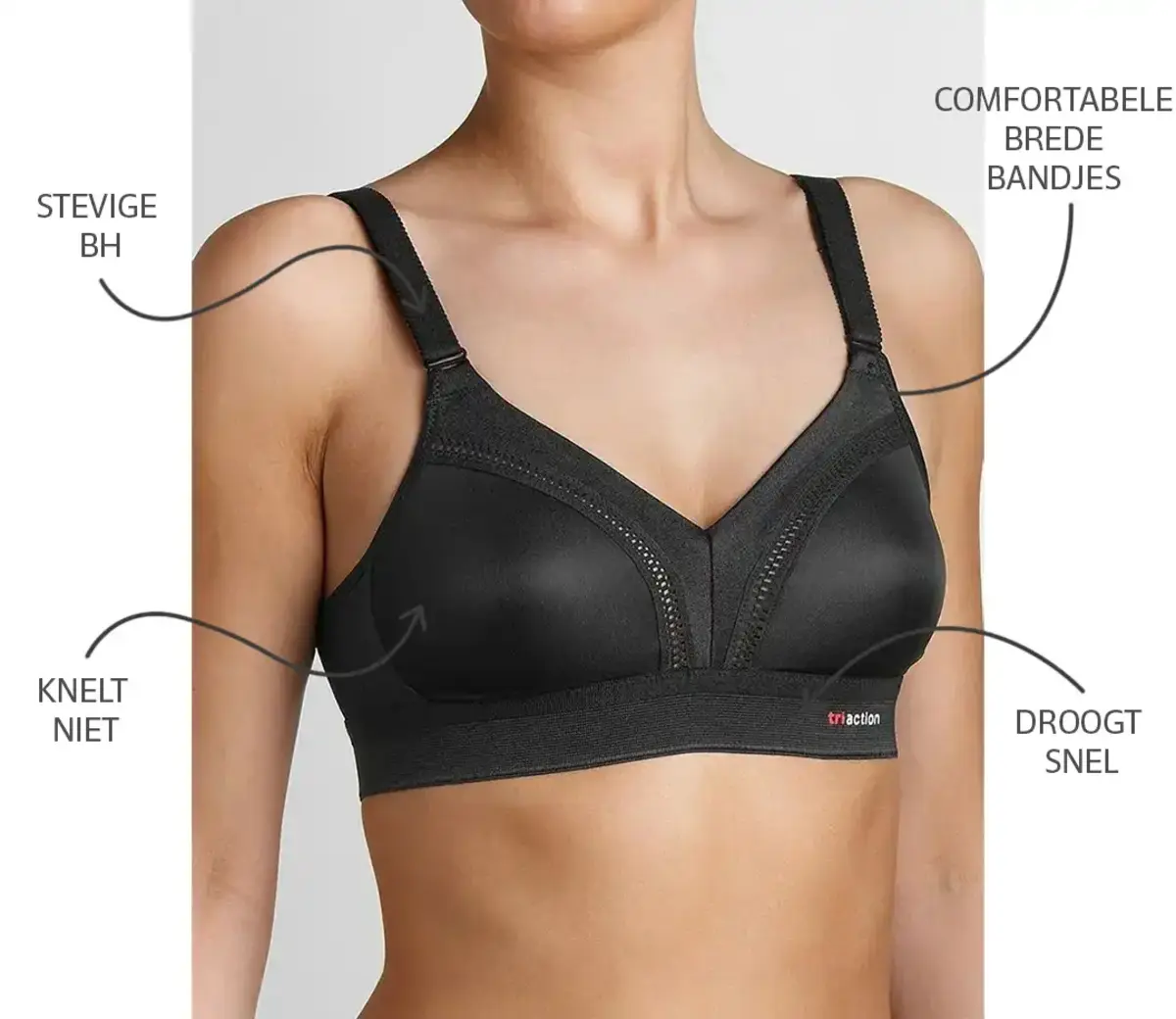 Triumph sport BH Tri-action workout N - Stevige sport bh met verstelbare bandjes Triumph sport BH Tri-action workout N - Stevige sport bh met verstelbare bandjes