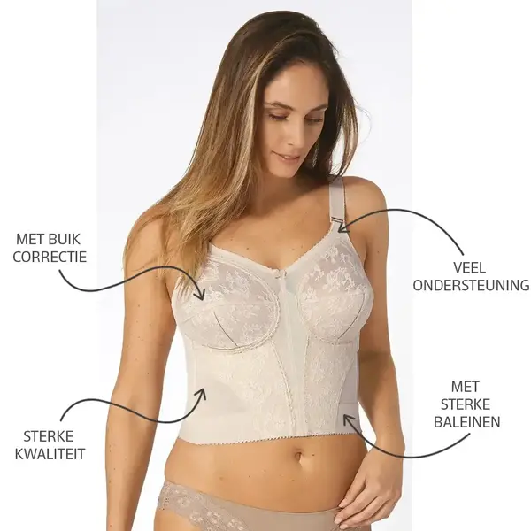 Triumph maagband BH Doreen L02 - Lange BH met brede band - Corrigerend - Klassiek Triumph maagband BH Doreen L02 - Lange BH met brede band - Corrigerend - Klassiek