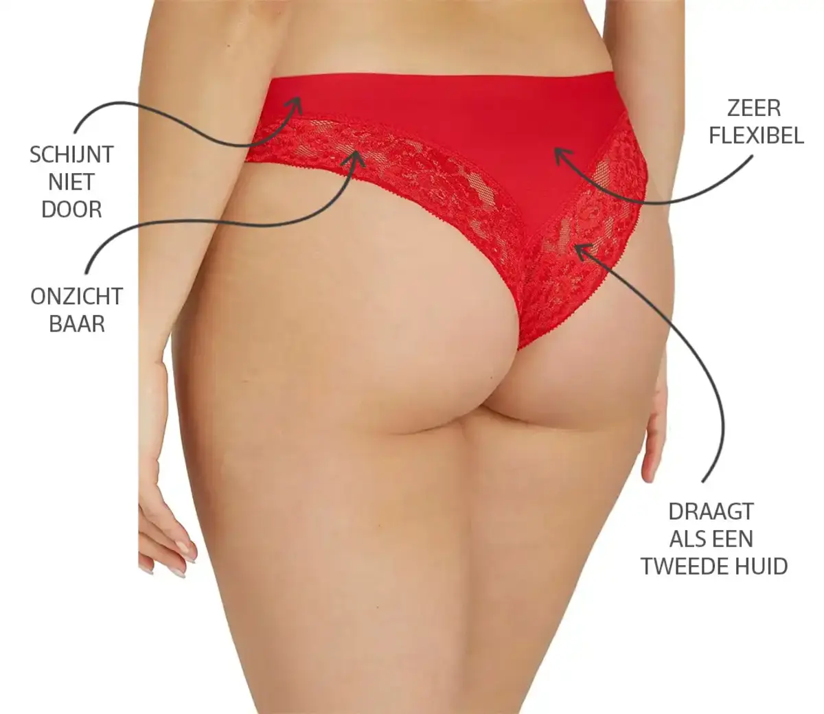 Ten Cate 30251 Secrets Brazilian slip kant - Naadloos kanten ondergoed - Invisible Ten Cate 30251 Secrets Brazilian slip kant - Naadloos kanten ondergoed - Invisible
