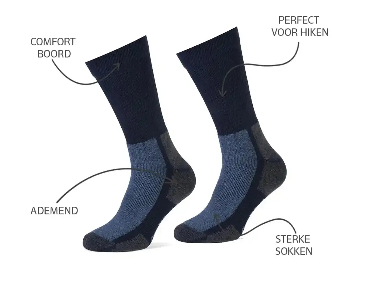 Stapp Outdoor wandel sokken - Coolmax hiking sokken - Wandelsokken heren - Wandelsokken dames