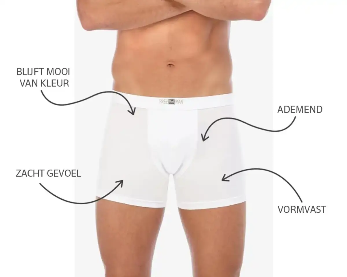 Set underwear Freeman heren boxershort 18070 - Tunnel elastiek - Katoenen mannen ondergoed