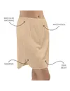 Nina von c Onderrok dames - 50CM - Jupon zwart, wit, huidskleur, champagne