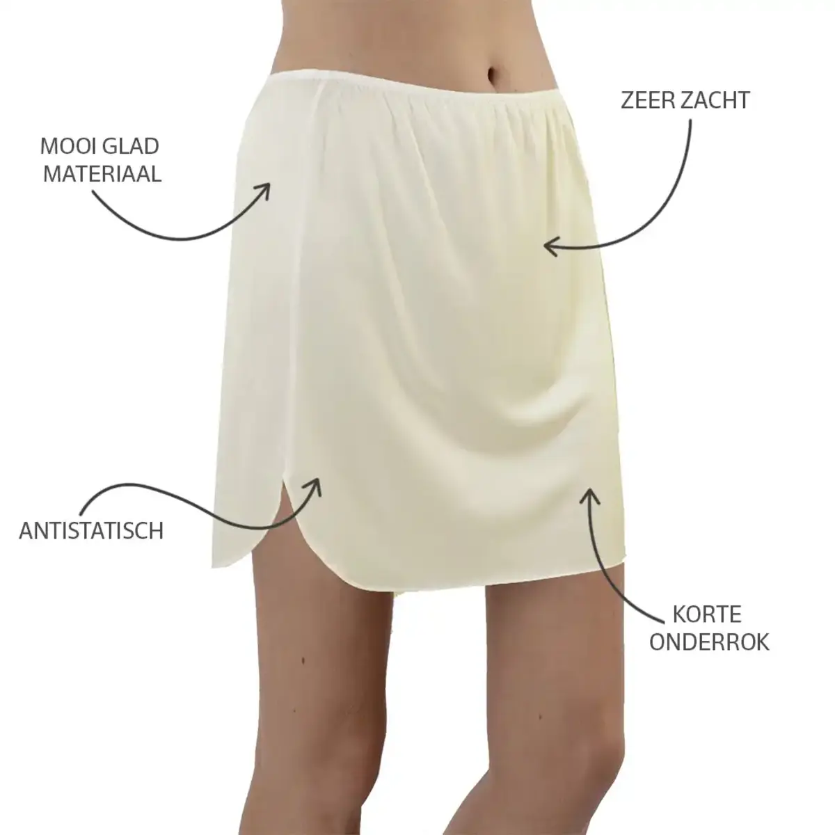 Nina von C korte onderrok 40 CM - Jupon Anti statisch