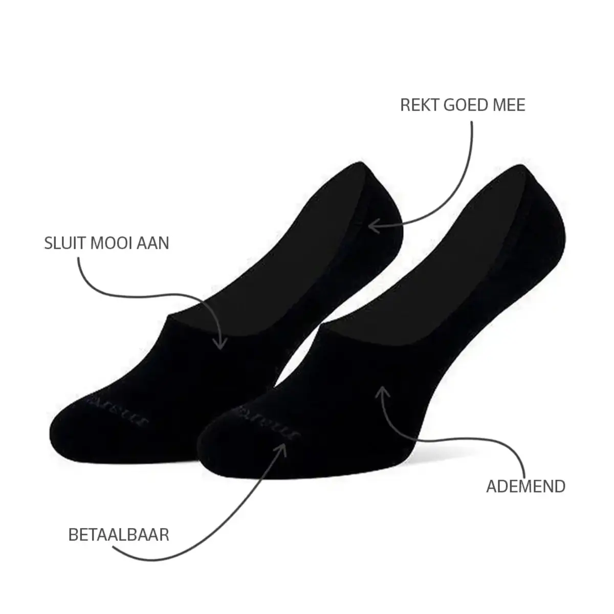 Marcmarcs 2-paar invisible sneaker sokjes Marcmarcs 2-paar invisible sneaker sokjes
