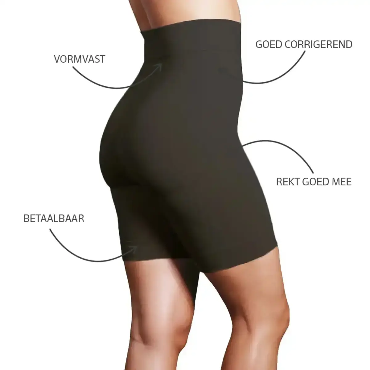 J&C corrigerende dames boxershort - lang pijpjes - Shapewear short vrouwen J&C corrigerende dames boxershort - lang pijpjes - Shapewear short vrouwen