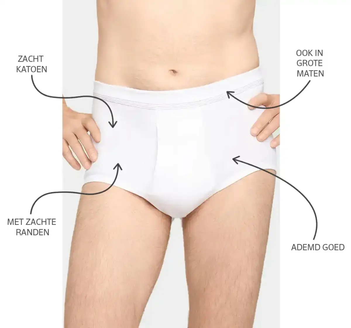 Conta heren tailleslip met gulp - Rib - Met sluiting - Heren onderbroek - 100% katoen wit mannen ondergoed Conta heren tailleslip met gulp - Rib - Met sluiting - Heren onderbroek - 100% katoen wit mannen ondergoed