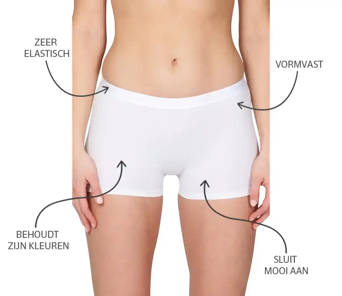 Beeren microfiber 2-pak dames boxershort Young - Vrouwen ondergoed - onderbroek - wit, zwart Beeren microfiber 2-pak dames boxershort Young - Vrouwen ondergoed - onderbroek - wit, zwart