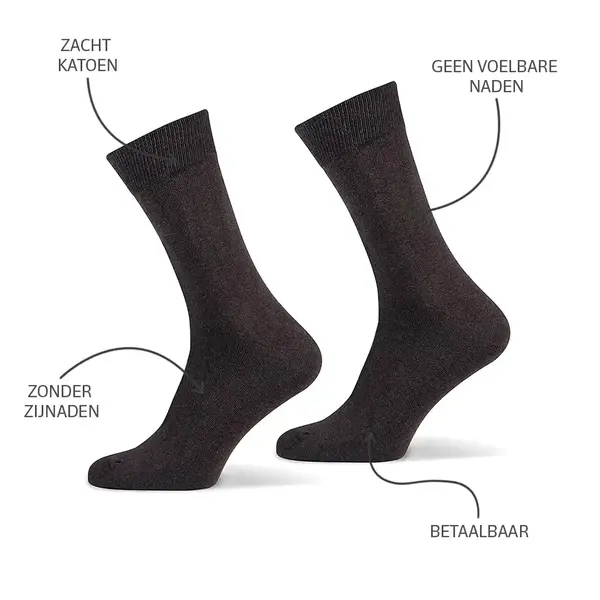 Basset heren katoenen sokken 1 paar - Naadloze sokken - Zachte kousen - zwart, blauwe, huidskleur - Witte sokken Basset heren katoenen sokken 1 paar - Naadloze sokken - Zachte kousen - zwart, blauwe, huidskleur - Witte sokken