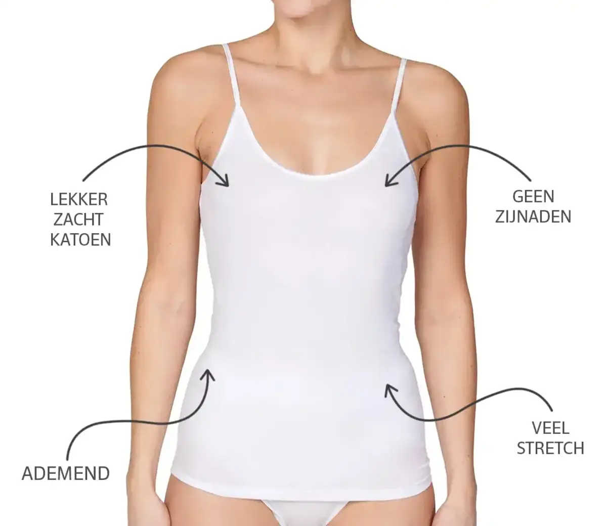 Beeren dames spaghetti hemd comfort feeling - Katoenen onderhemd wit, zwart - Singlet smalle bandjes Beeren dames spaghetti hemd comfort feeling - Katoenen onderhemd wit, zwart - Singlet smalle bandjes